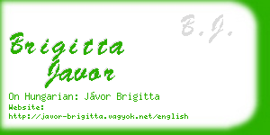 brigitta javor business card